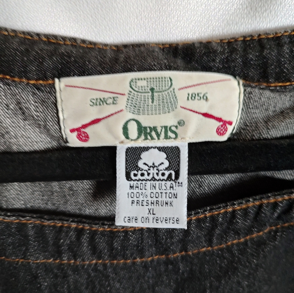 EUC Orvis Black Denim Dress/Lounger - Picture 3 of 10